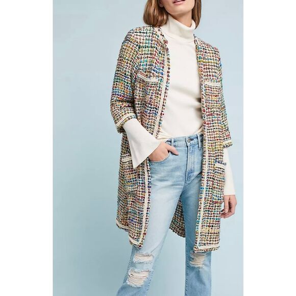 Ettiwa Anthropologie Tweed Berwyn Jacket - Picture 1 of 9